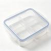 Reusable Plastic Food Storage Containers With Airtight Lids Compartments For Meal Prep Office Lunch Picnic Kitchen Food Storage