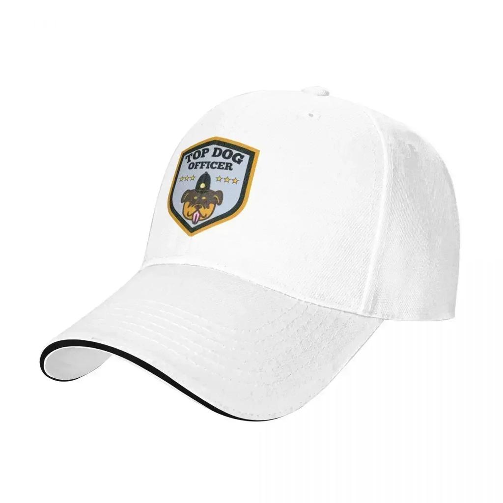 New Top Dog Officer Police Logo Illustration Baseball Cap Dropshipping Hood For Unisex Womens