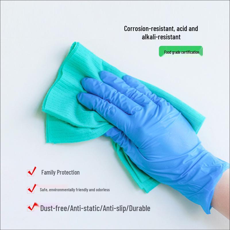 Ambozin Nitrile Disposable Food-Grade Waterproof Kitchen Gloves