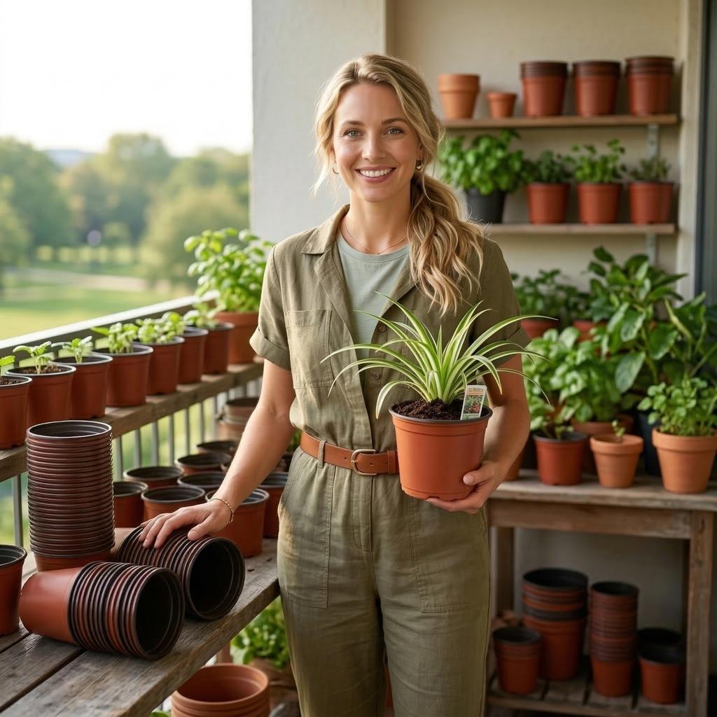 Tvåfärgade plantbrickor, 50 brickor per förpackning, Plastblomkrukor med dräneringshål, Lämpliga för trädgårdsarbete inomhus och utomhus.