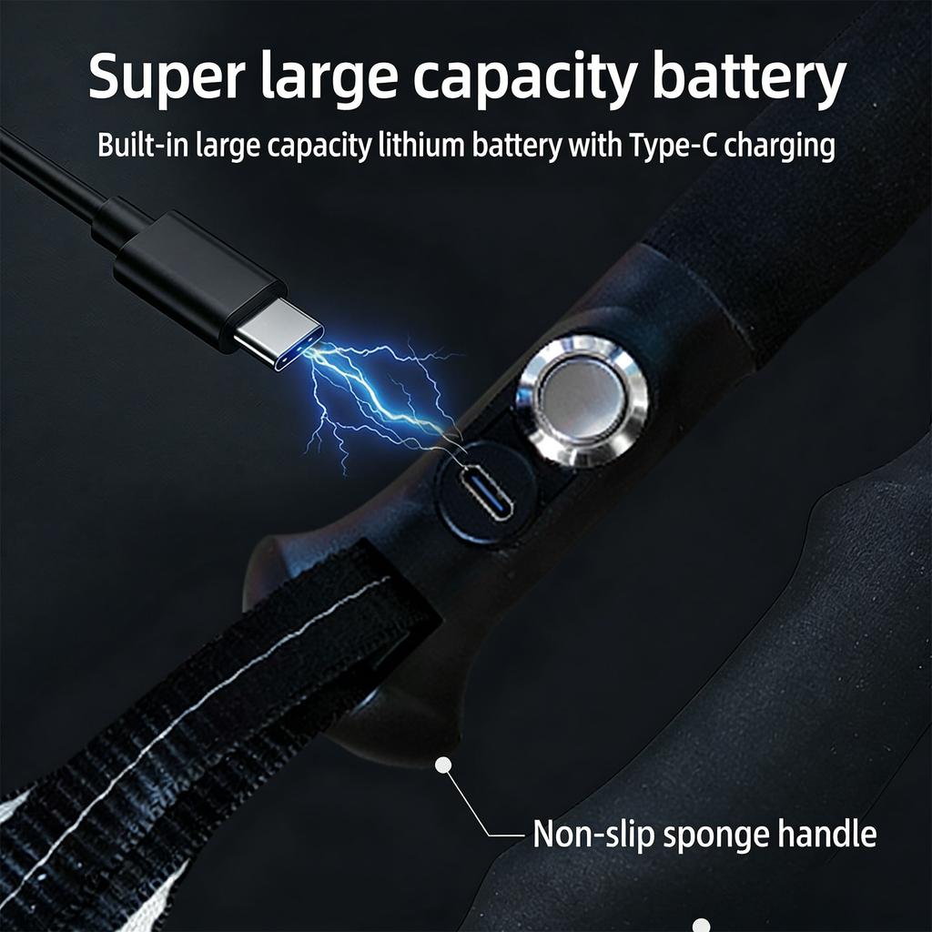 Easy To Carry 345g Travel Walking Stick With Aircraft Grade Aluminum Build And Complete Accessories Included