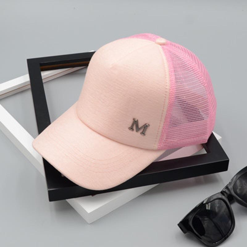 

Women s M Letter Mesh Baseball Cap Breathable Trucker Hat Adjustable Summer Sun Hat one size