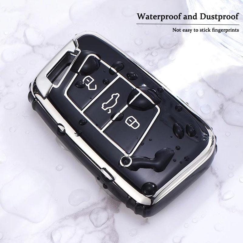 New Soft TPU Car Remote Key Case Cover Protector Shell for VW Volkswagen Magotan Passat B8 Skoda Superb Kodiaq A7 Tiguan MK2 CC