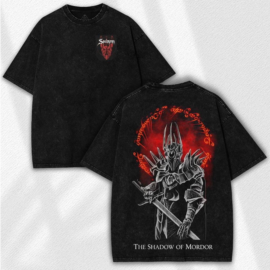 2026 Hot Sale Dark Lord Washed Tee Vintage Fantasy Graphic T-Shirt Men Women Oversize Y2k Streetwear Short Sleeve Hip Hop Female Male Clothing Top