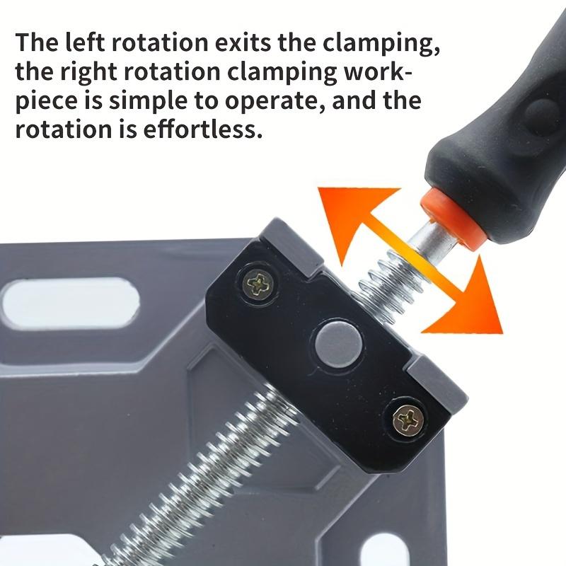 [Adjustable Right Angle Clamp] 1pc Durable Aluminum Alloy Adjustable Right Angle Clamp - 90 Degree Corner Clamp with Swing Jaw for Woodworking