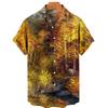 Oversized Shirt Hawaiian Beach Holiday Flower Painting Pattern Summer Casual Man Top Breathable Mens Design Clothing New