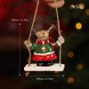 Nordic Style Xmas Tree Pendant Santa Clasu Christmas Ornament Christmas Hanging Decoration  Party