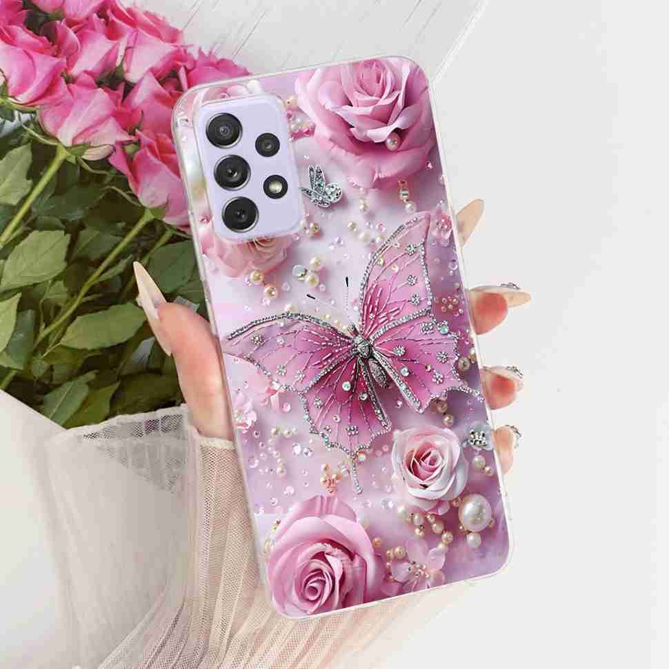Für Samsung A72 Hülle SM-A725F Fundas Weiches Silikon Luxuriöse Bemalte Abdeckung Hüllen Für Samsung Galaxy A72 Gehäuse Bumper