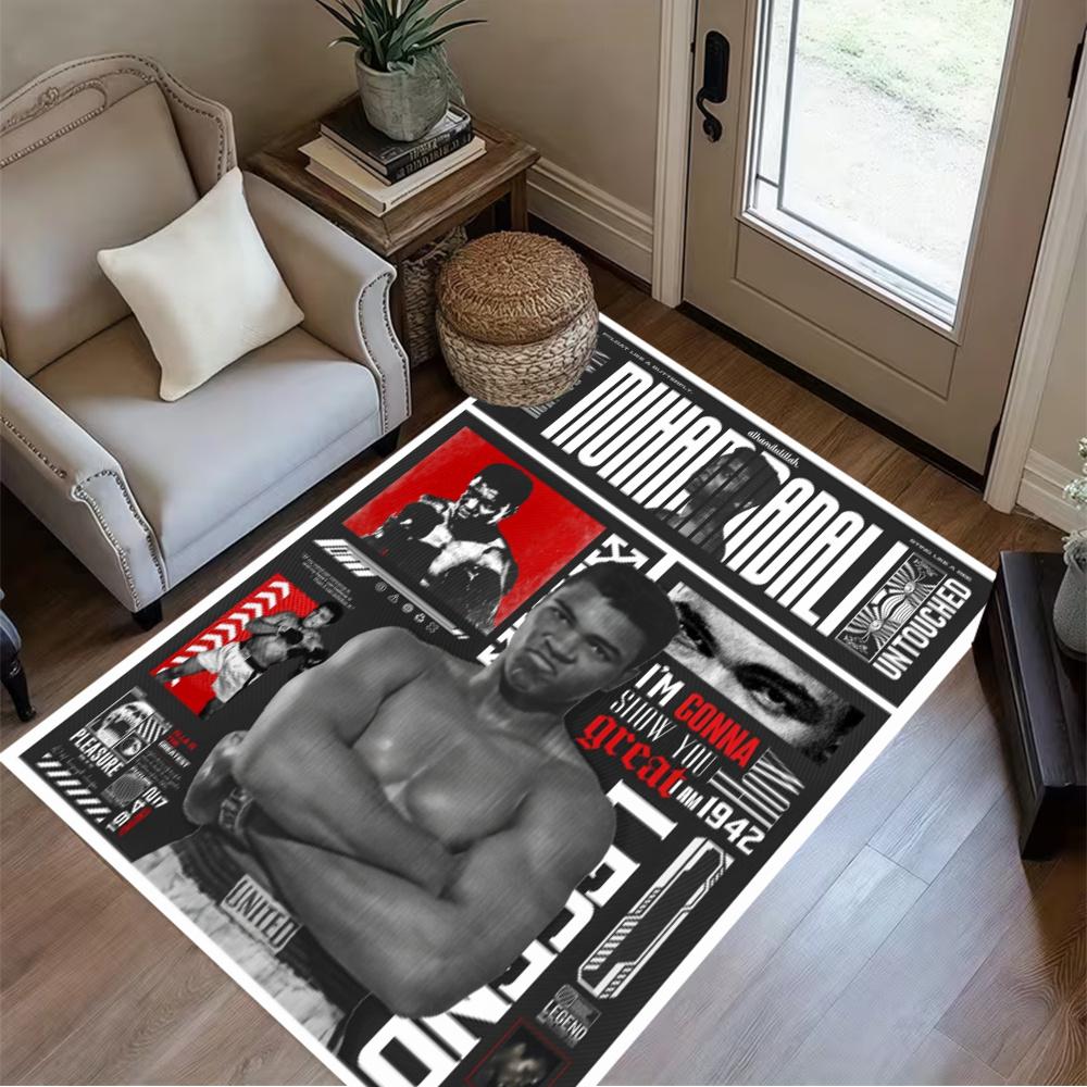 Tyson Mike Tyson Fighter Floor Rug Office Rug Suitable For Dormitory Dining Room Balcony Bedrooms Antislip Rug Anime Office Decor Spiritual Gift