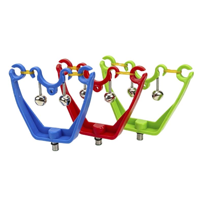 Fishing Bite Alarm Loud Dual Bells Quick Mount Stable Rod Clip Sensitive for Outdoor Freshwater Competitive Fishing