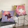 Spy X F-Family A-Anya Pillow Case Square Pillow Bedroom Sofa Leisure Comfort Cushion Car Living Room Home Decoration