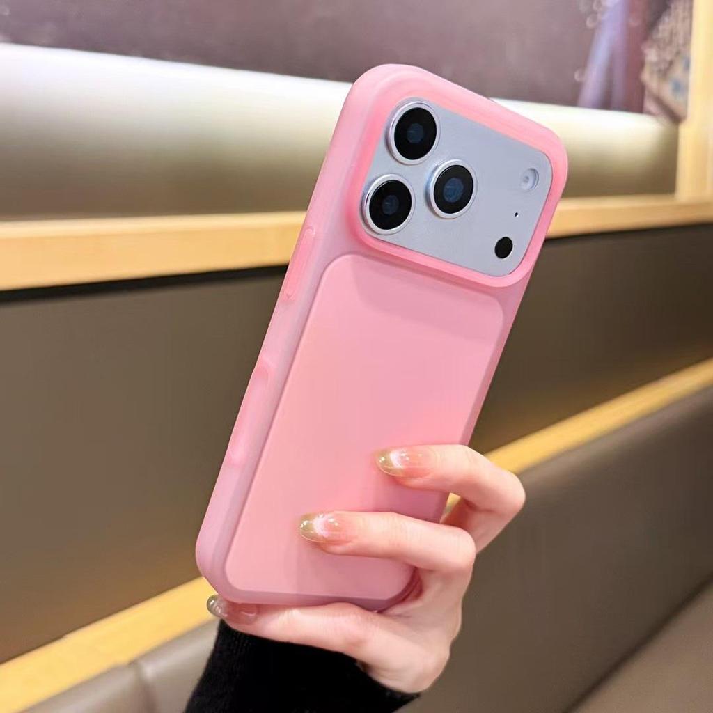 Compatible with Apple 17 Pro Max iPhone 16/15 Anti-fall Frosted Ice Cream Jelly Phone Case