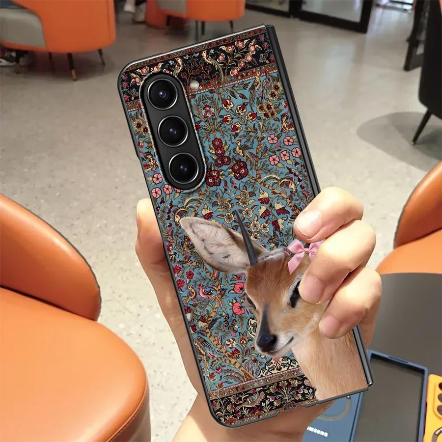 

Чехол с цветочным узором Персидский ковер для Samsung Galaxy ZFold7 ZFold4 Z Fold 7 6 5 4 3 ZFold5 ZFold6 ZFold3 Задняя крышка телефона Galaxy Z Fold6