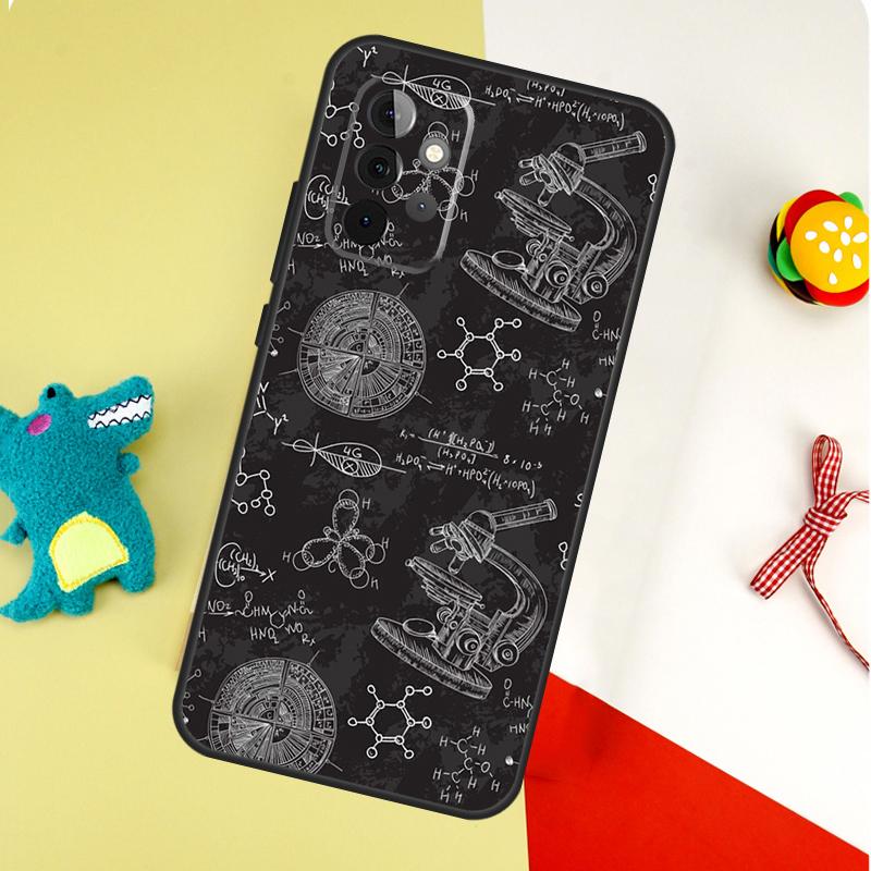 Biology and Chemistry For Samsung Galaxy A55 A35 A15 A54 A34 A14 A53 A33 A13 A05 A06 A16 A22 A32 A52 Phone Case