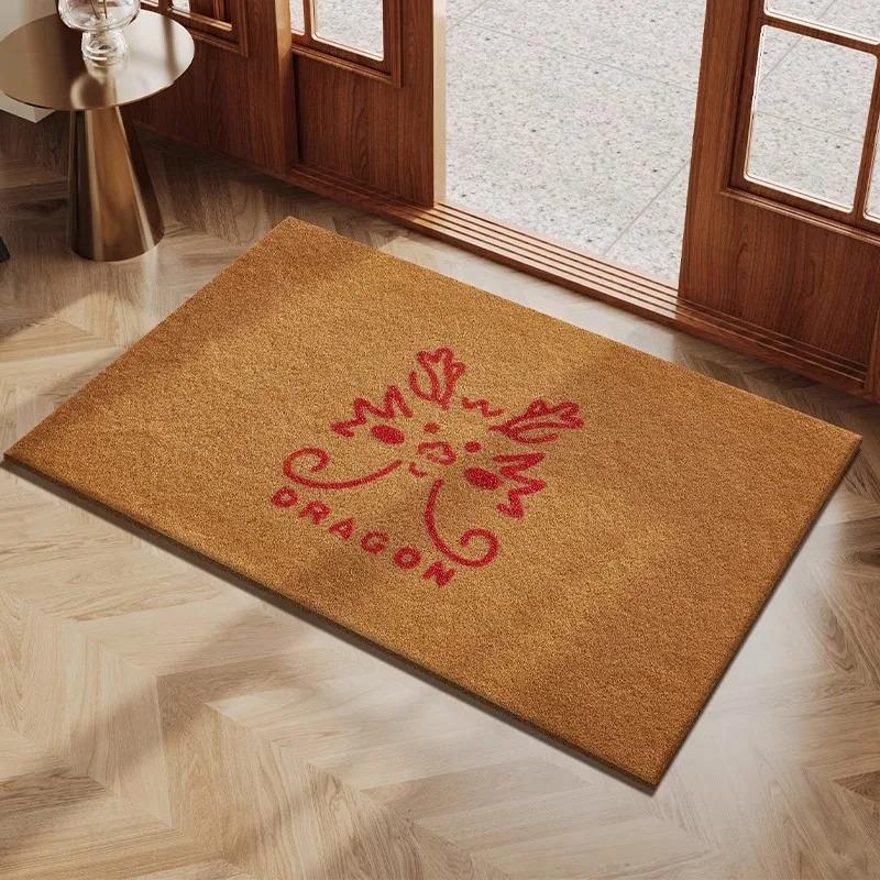 Tapete Clássico Simples Lavável à Máquina Tapete de Entrada Antiderrapante Macio Tapete de Porta Decorativo para Casa para Sala de Estar e Quarto