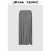 UR 2025 Autumn Women's Drapey Pleated Skirt