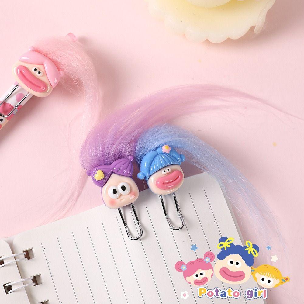 Kawaii Ugly Baby Fried Hair Neutral Pen DIY Water Pen New Sticky Fur Neutral Pen
