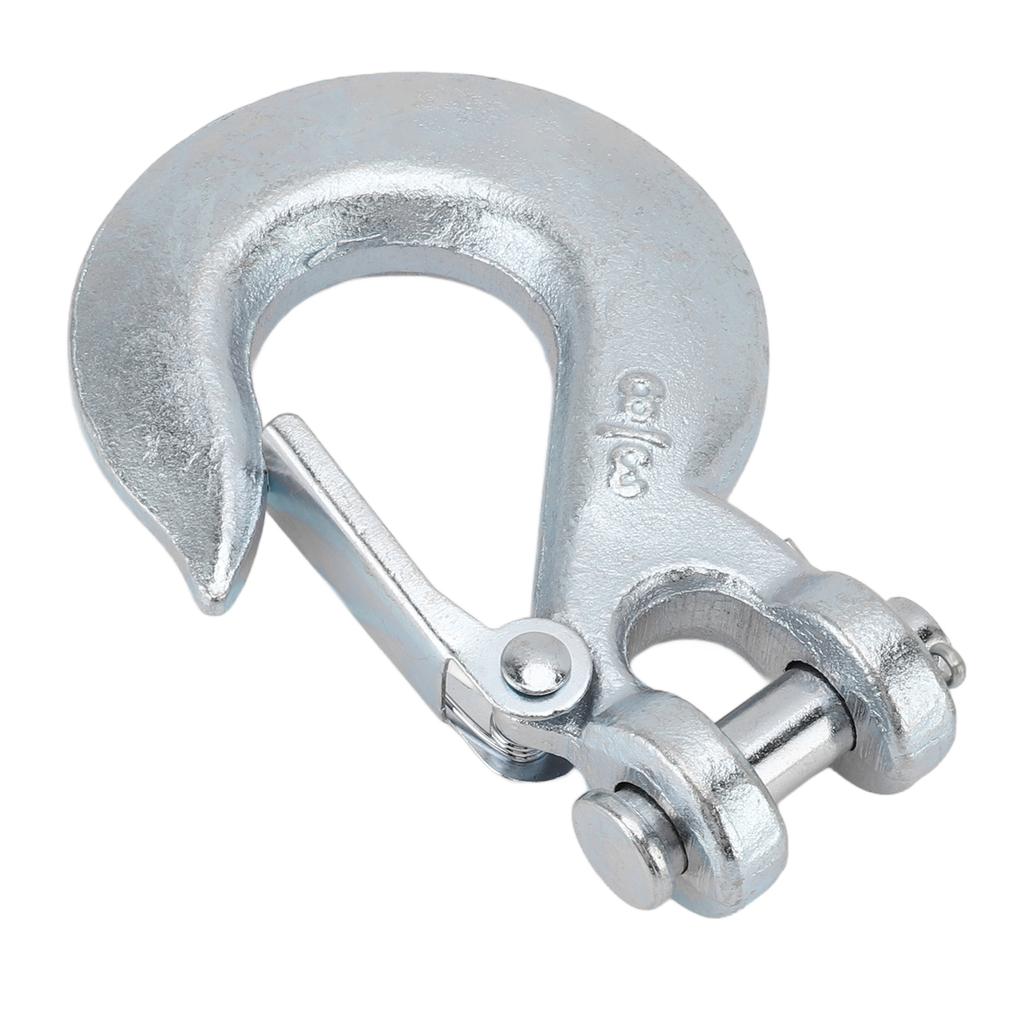 3Celsius8 Inch Chain Hook 18000lb Load Capacity Alloy Steel Zinc Clevis Slip Hook with for Trailer Truck Agricultural Equipment
