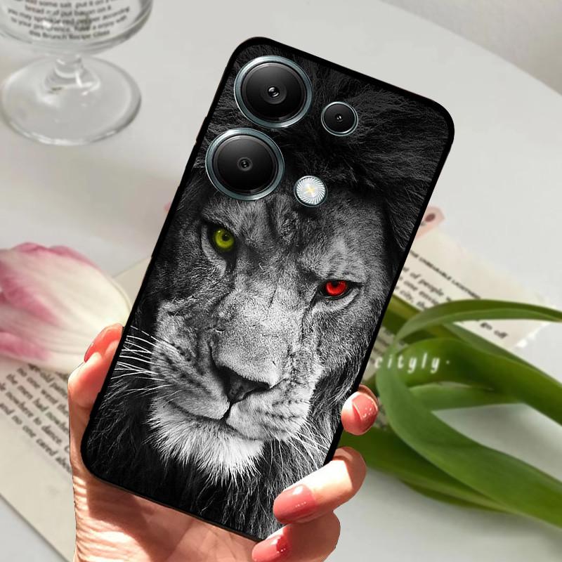 For Xiaomi Poco M6 Pro 4G Case PocoM6 Pro Shockproof Soft TPU Silicone Phone Cover For Poco M6 Pro 4G Funda Capa Cartoon Shells