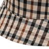 DakS Women S reverSible Bucket Hat Beige Check Embroidery Dbhe4e119i2