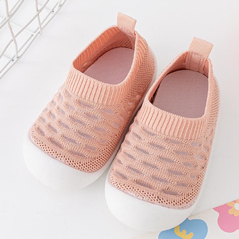 Infant Non-Slip Soft Sole Breathable Sock Shoes, Slip-On First Walkers for Boys and Girls