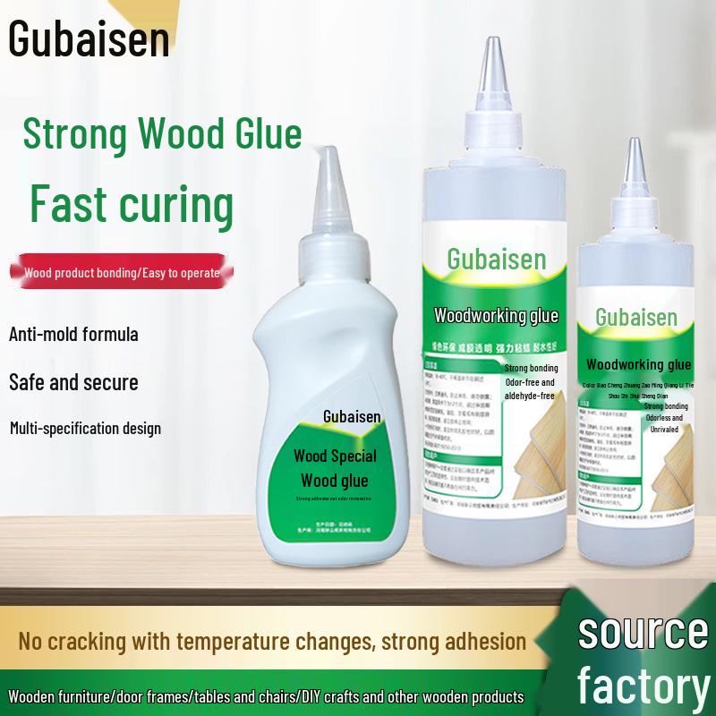 Multipurpose Woodworking & Craft Glue Stick: Strong Adhesive for Wood, Paper, and DIY Projects 130ml with Nozzle and Brush