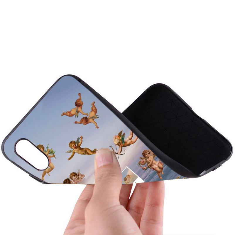 Funny little angel Cupid Soft Matte Phone Case For Iphone SE 11 Pro Max Xs 12 Mini Shell X XR 6 8 6S 7 Plus 5S TPU Mobile Cover