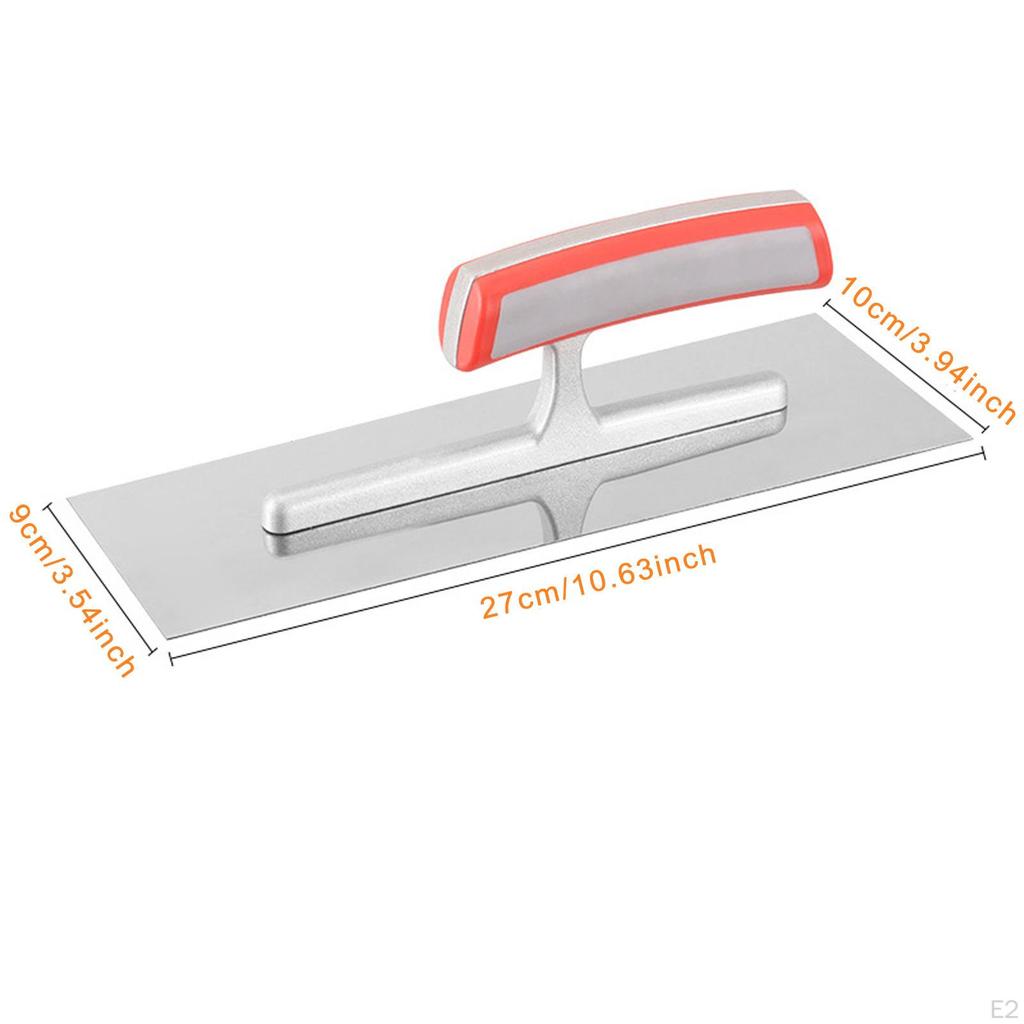 Aluminum Alloy Trowel for Plastering And Tiling with Anti-Slip Grip