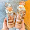 Capybara Cartoon Water Bottle With Tritan Material For Kids And Students