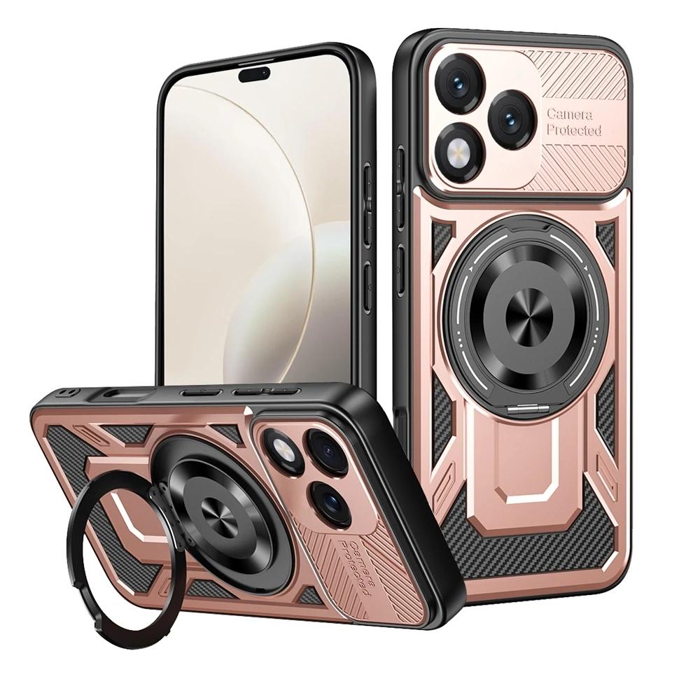 Magnetic Ring Camera Lens Armor Case For Honor 400 Lite Honor400 Pro 5G For Magsafe Wireless Charge Cover For Honor 400 Pro Case