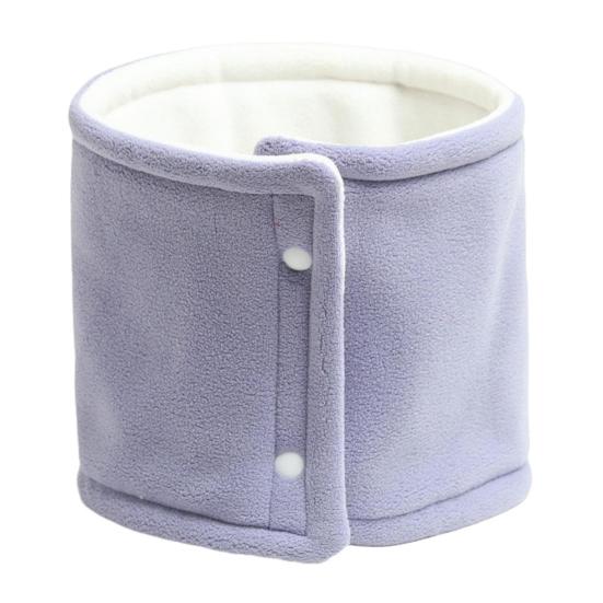 Dámská šála Dvouvrstvá Zesílený Samet Teplý Nákrčník se Zapínáním na Knoflík Jednobarevný Design Zimní Šála