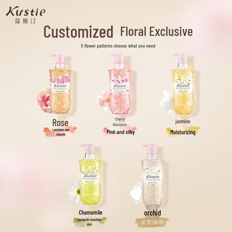Kustie Rose Petal Shower Gel