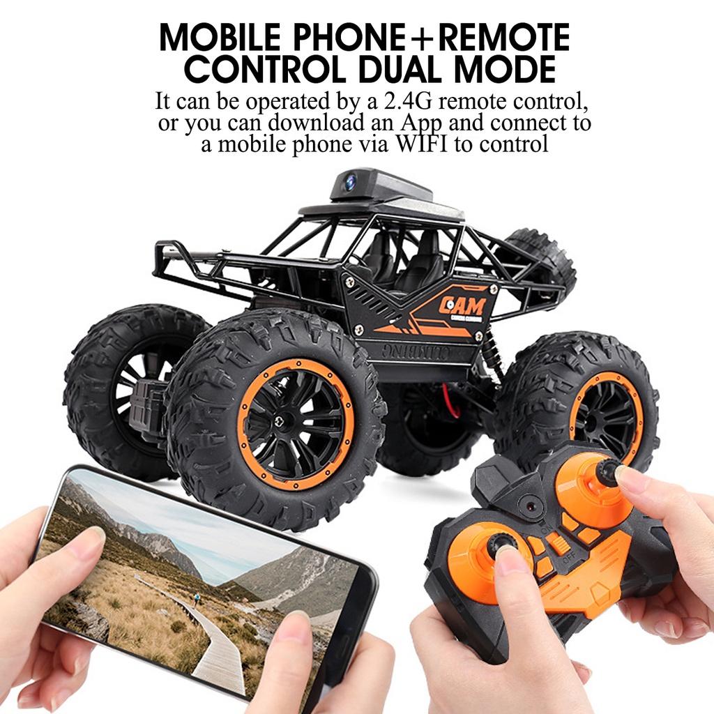 20.5x14x12.5cm 720P Off Road Drift Car Climbing Car Trucks Toys WIFI FPV HD Camera Remote Control Car 4WD High Speed Truck