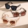 Fashion Square Women Luxury Sunglasses Retro Brand Designer Eyeglasses Men Trending Leopard Sun Glasses Shades UV400 Glasses