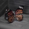 Vintage Dreamlike Butterfly Ring Forest Style Opening Ring Realistic Butterfly Ring  Women Men