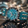 New Original  Brand Luxury Quartz Watches For Men Fashion Military Silicone Big Dial Watch Men Sports Waterproof Chronograph