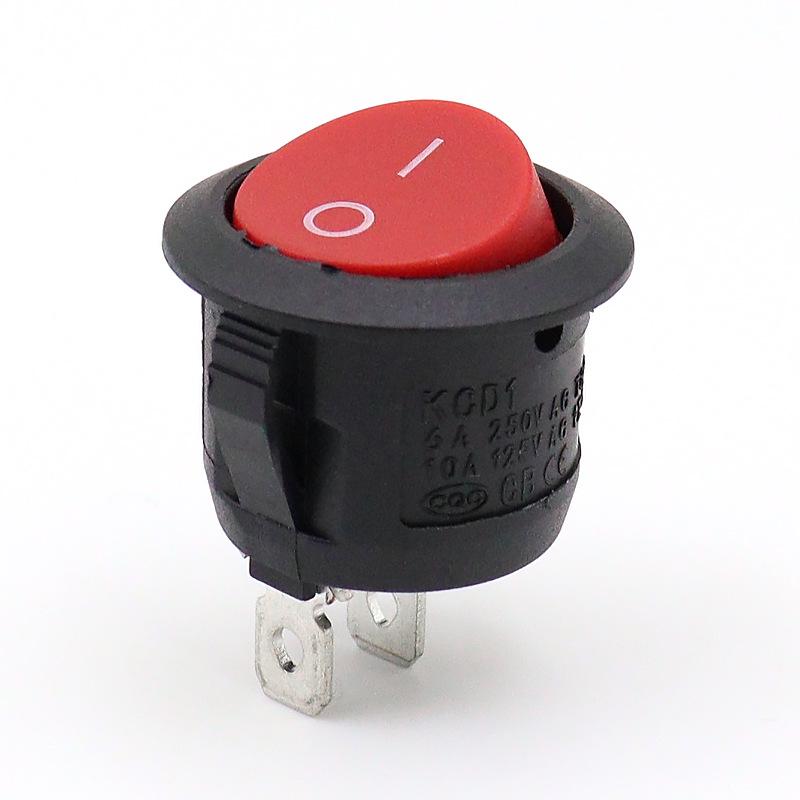 KCD1 Round 20mm Power Rocker Switch with Light, Multi-Position, 2/3/4 Pins