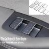 Window Lift Button Sequins Trim for Tesla Model 3/Y/YL ModelY Juniper ABS 7PCS Chrome Window Switch Button Cover Accessories