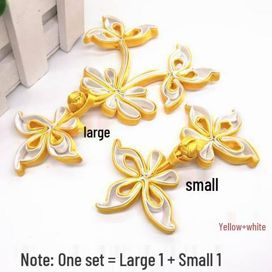 Ręcznie robione guziki Żabki 3D: Retro Kwiatowy Cheongsam Garnitur Tang Dekoracja