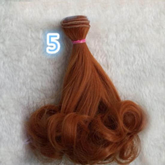 Cute DIY Long Women Hair Cosplay Curly Doll Wig Anime Party Extension Hairpiece
