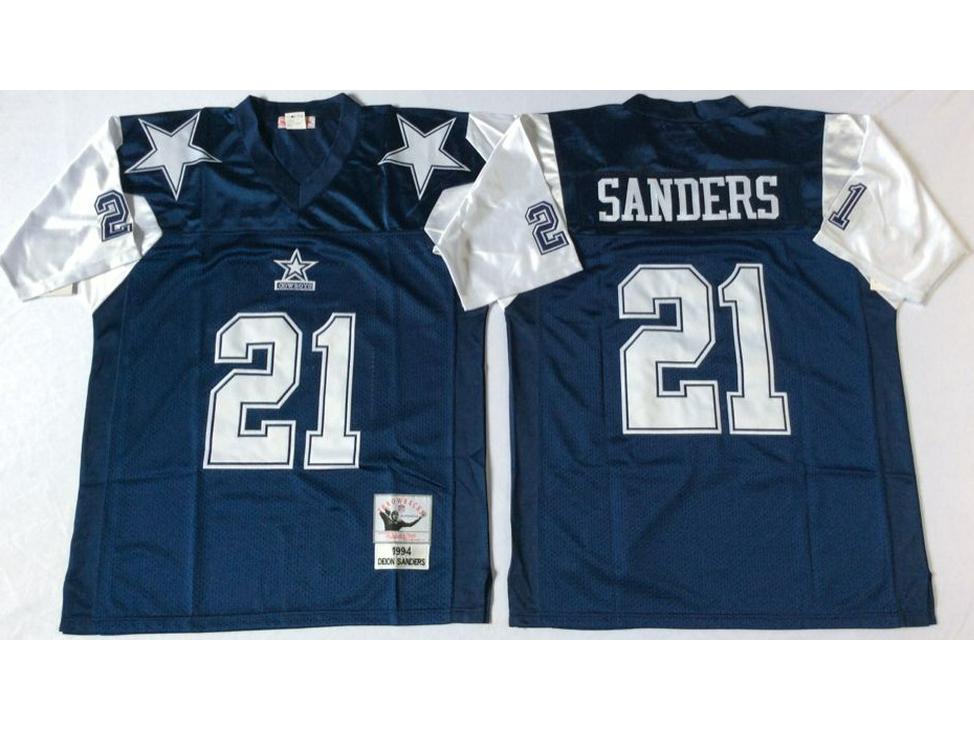 Dallas Cowboys Şöhretler Salonu Rugby Forması - Vintage #21 #22 MN Sınırlı Üretim