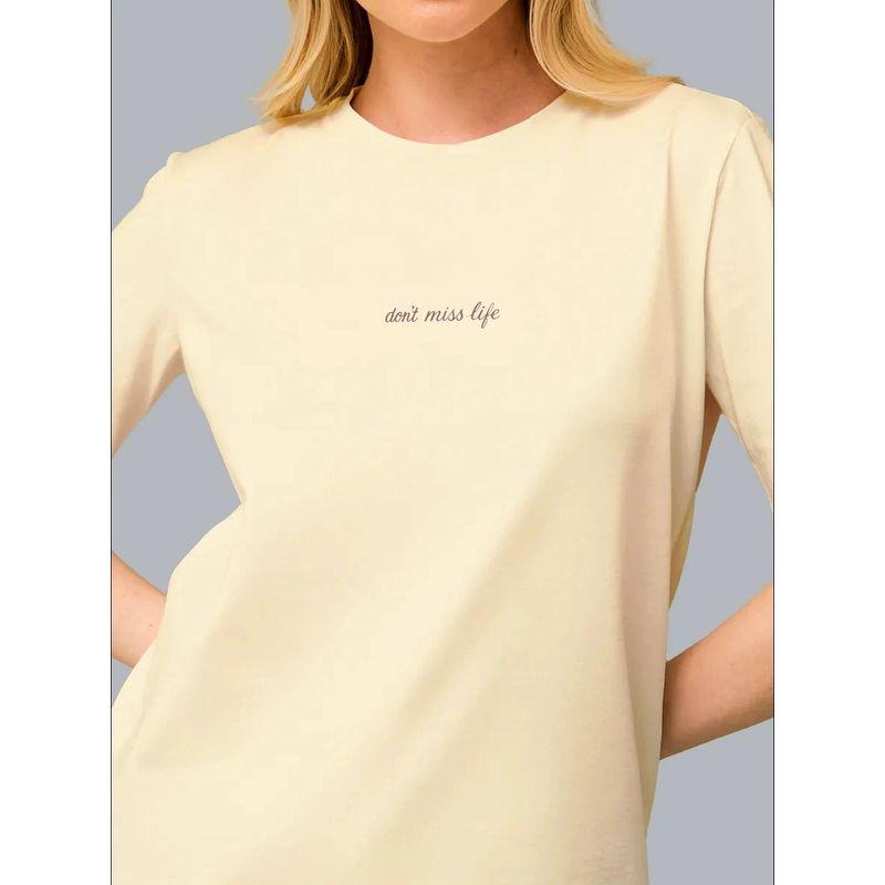 New Fashion T-shirt Fashion Wind New Fashion Casual Loose Round Neck Print Cotton T-shirt Top
