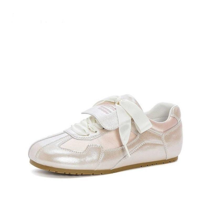 

Кроссовки в стиле балеток на плоской подошве и универсальные спортивные туфли Forrest Gump летом 35 розовый