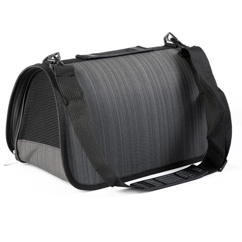 Breathable Pet Travel Bag: Hard Board Single Shoulder Carrier for Dogs & Cats