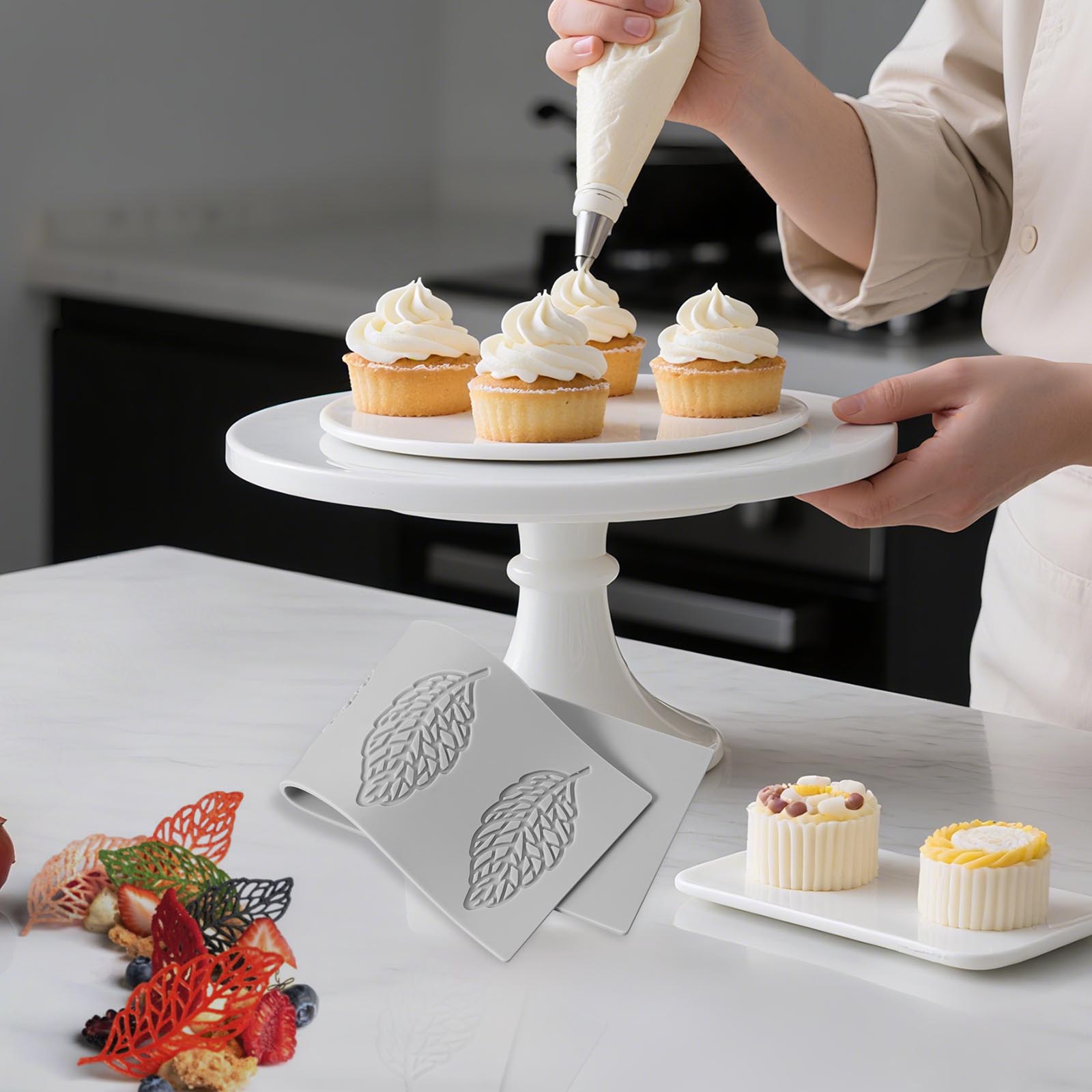 

5 Pcs Cake Fondant Mold Leaf Silicone Chocolate Gummy Moulds Non Stick Cakes Decoration Tools for Baking Kitchen Accessories