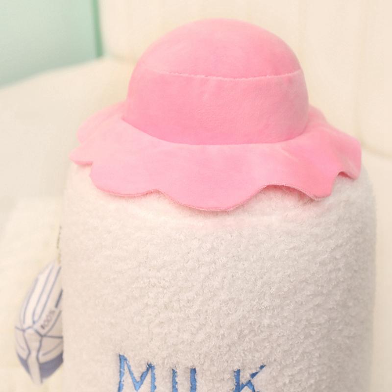 Baby Milk Bottle Soft Stuffed Plush Toys Blue Pink Bottle Plushies Dolls Happy Boy Girl Birthday Party Babyshower Sofa Cushion