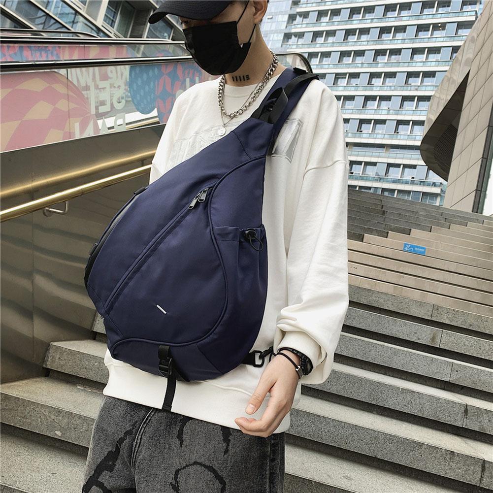 Men's Shoulder Nylon Waist Packs Sling Bag Crossbody Sport Outdoor Shoulder Chest Bag Pack Daily Picnic Messenger Bag