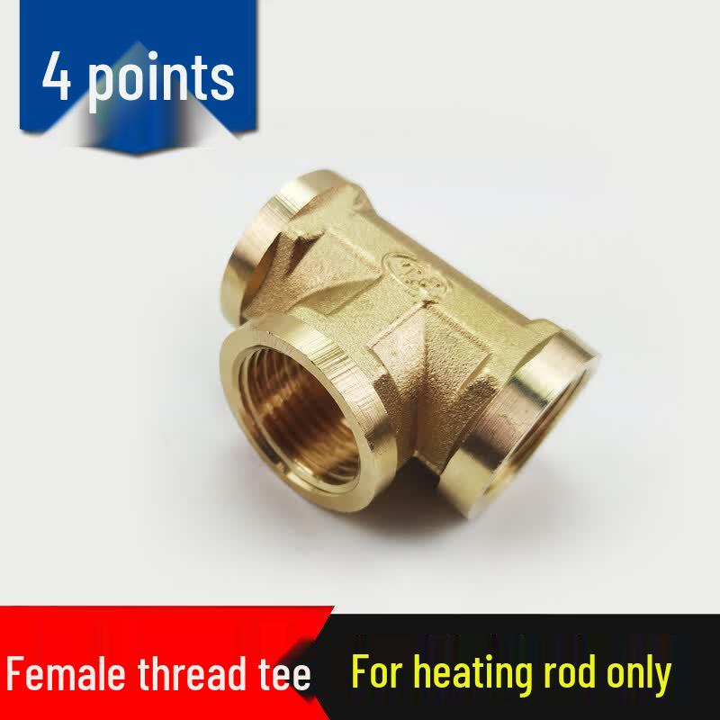 Jundingying 4-Point Internal Thread Tee for Water Heater