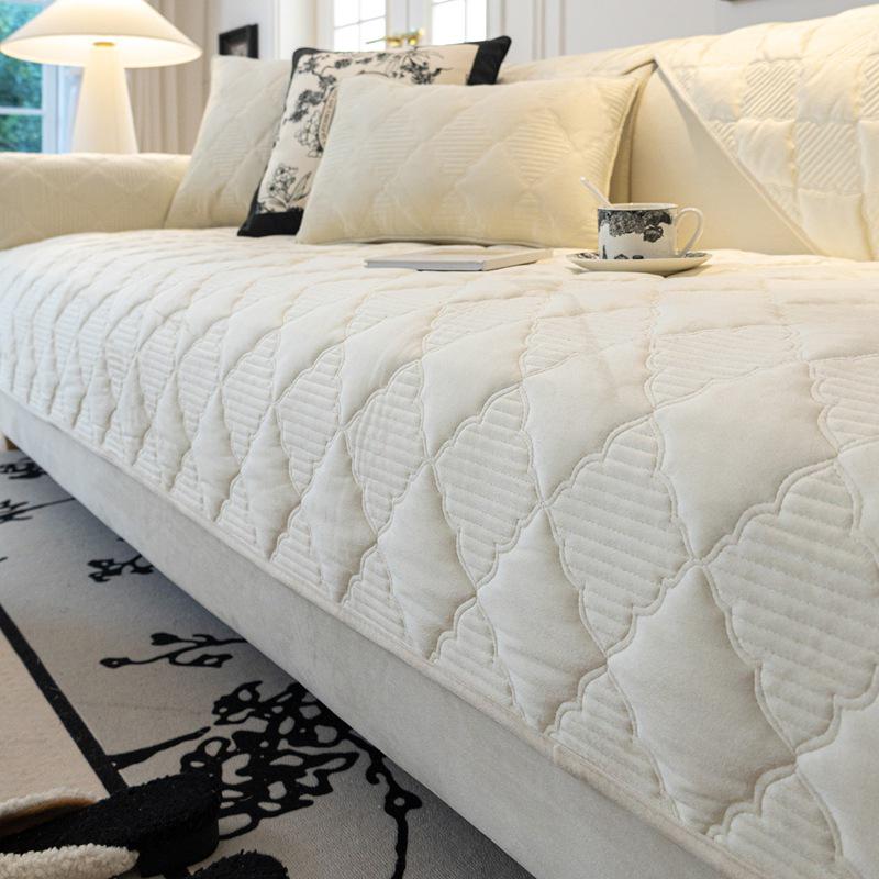 Nordic Plush Sofa Cushion 2026: All-Season, Non-Slip Seat Cover for Living Room.