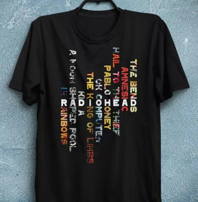 Футболка Radiohead In Rainbows Рождественский подарок Все размеры S-5XL Унисекс футболка M